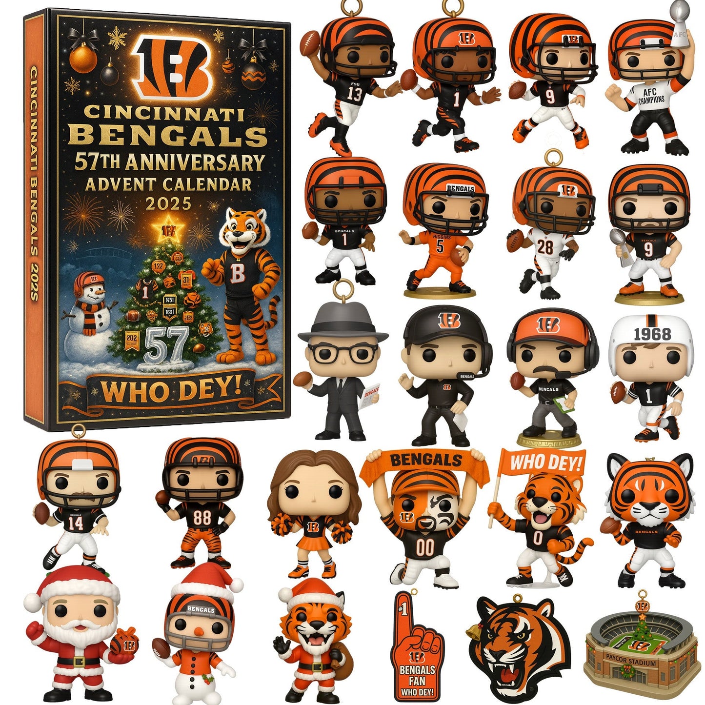 CCBG Cincinnati Bengals Festive Collectibles Premium Advent Calendar 2025