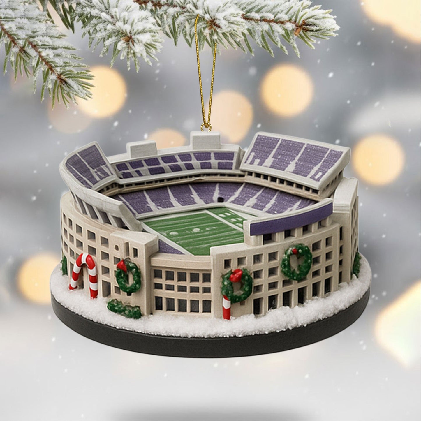 LSU 2025 Acrylic Christmas Tree Topper & Ornament Bundle - Exclusive Festive Fan Collectible Gift Set