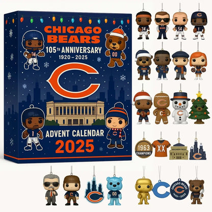 Chicago Bears 105th anniversary Festive Collectibles Premium Advent Calendar 2025