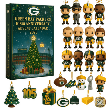 GBP Green Bay Packers 105th Anniversary Festive Collectibles Premium Advent Calendar 2025