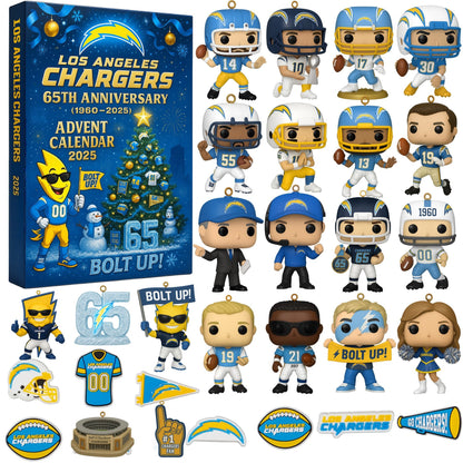 LAC Los Angeles Chargers Festive Collectibles Premium Advent Calendar 2025