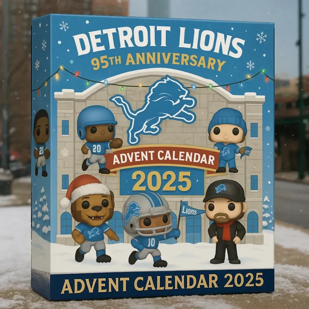 DTL Detroit Lions 95th Anniversary Festive Collectibles Premium Advent Calendar 2025