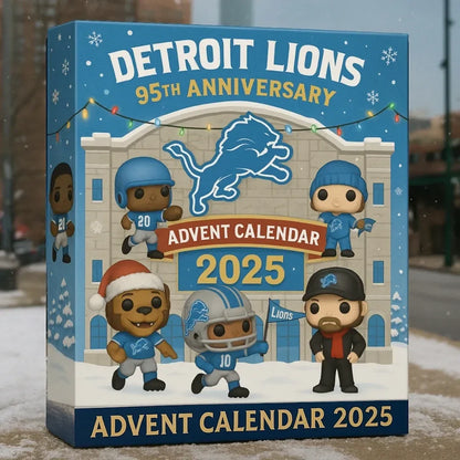 DTL Detroit Lions 95th Anniversary Festive Collectibles Premium Advent Calendar 2025