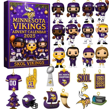 MNV Minnesota Vikings Festive Collectibles Premium Advent Calendar 2025