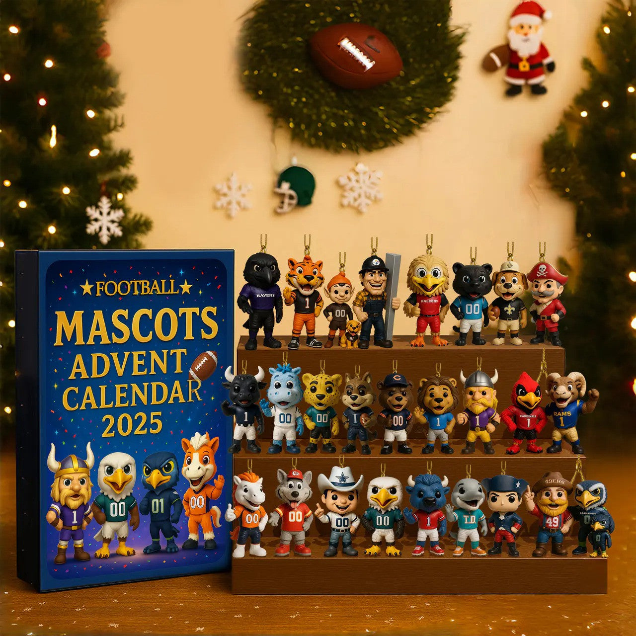 NFL Festive Collectibles Premium Advent Calendar 2025