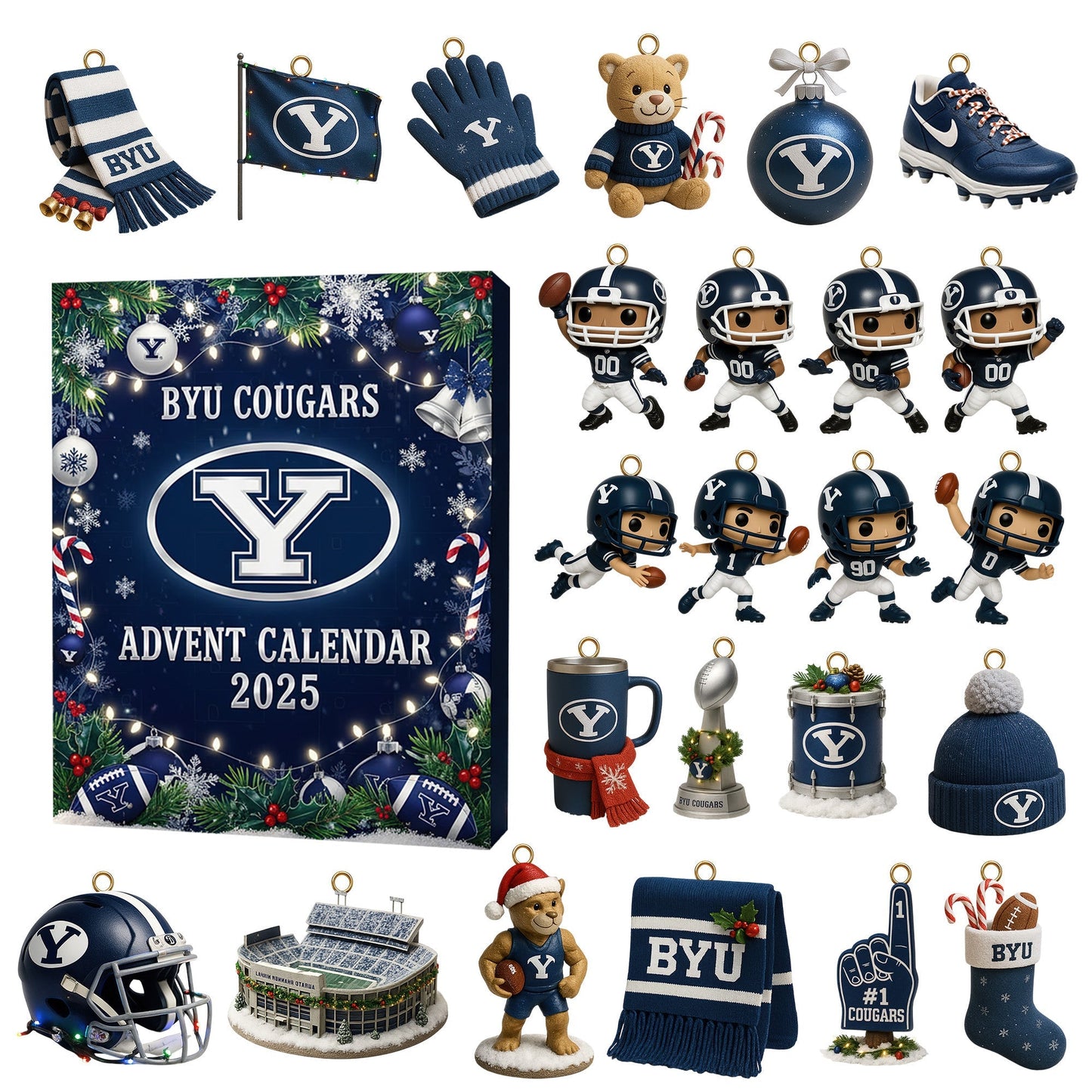 BYU Festive Collectibles Premium Advent Calendar 2025