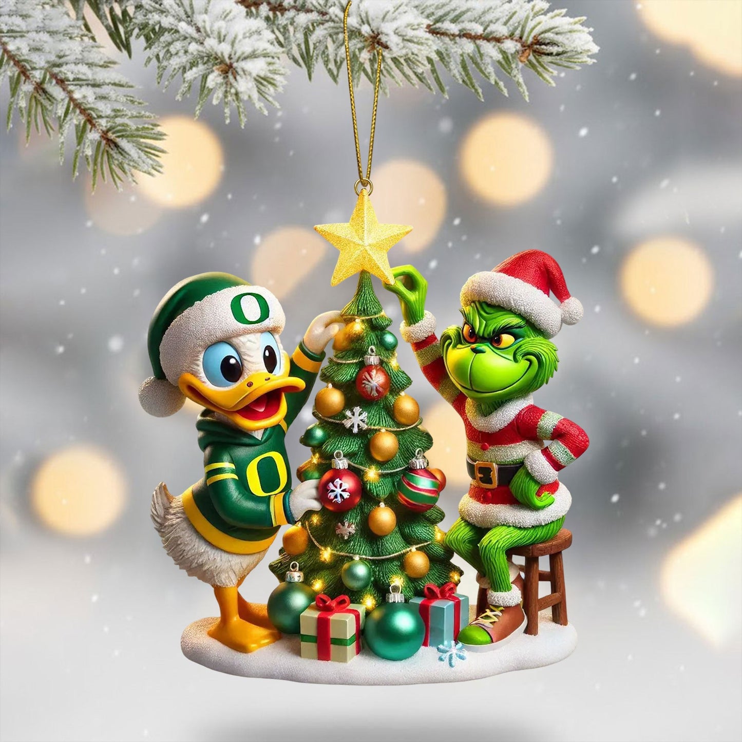 ORD 2025 Acrylic Christmas Tree Topper & Ornament Bundle - Exclusive Festive Fan Collectible Gift Set