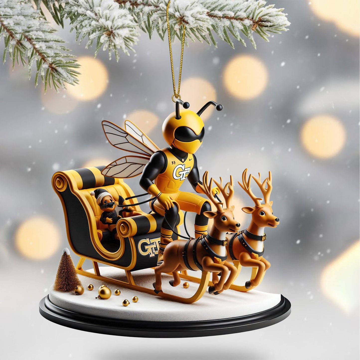 GTYJ 2025 Acrylic Christmas Tree Topper & Ornament Bundle - Exclusive Festive Fan Collectible Gift Set