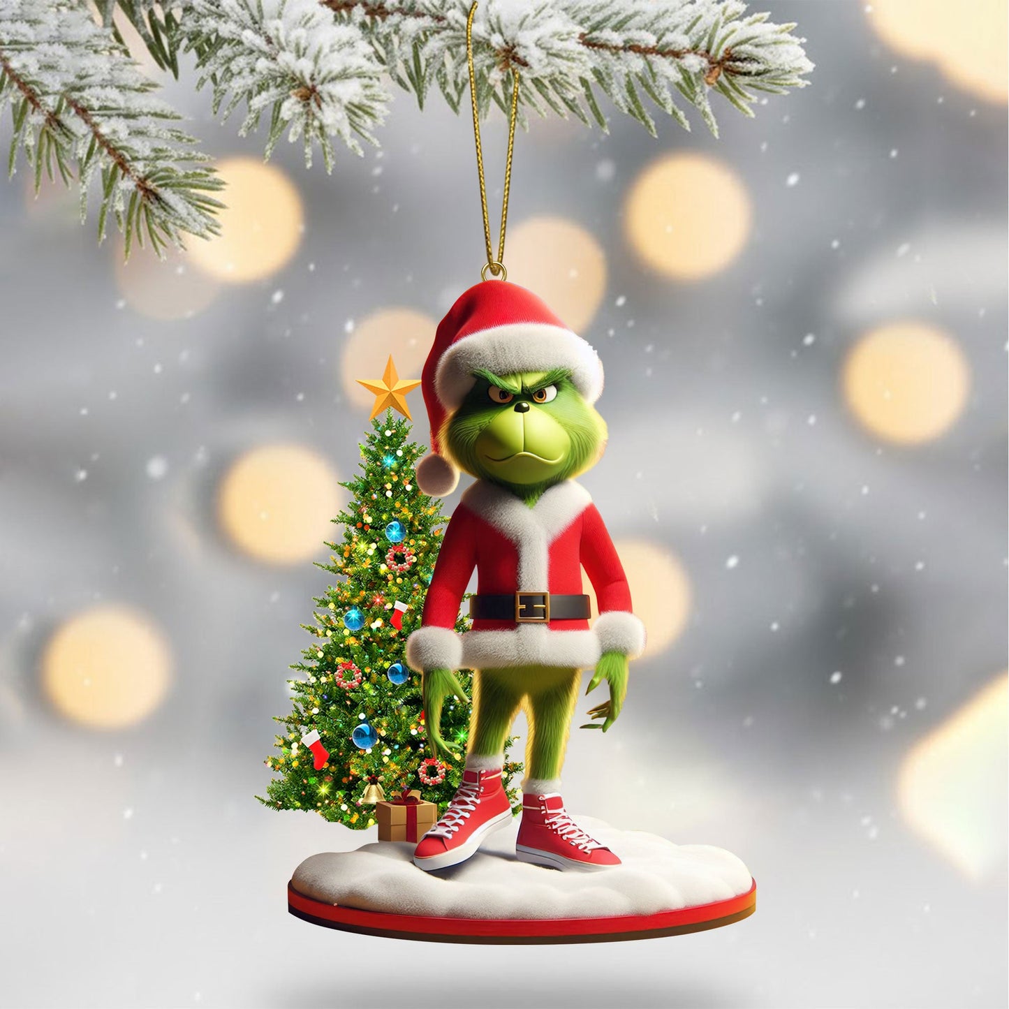 GTYJ 2025 Acrylic Christmas Tree Topper & Ornament Bundle - Exclusive Festive Fan Collectible Gift Set