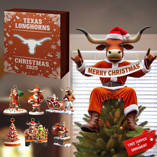 TLS 2025 Acrylic Christmas Tree Topper & Ornament Bundle - Exclusive Festive Fan Collectible Gift Set