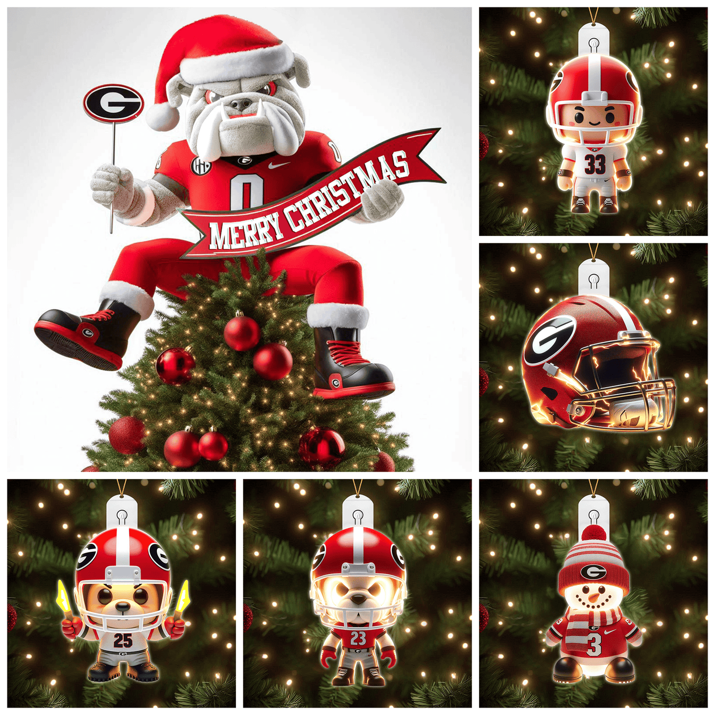 GGBD 2025 Acrylic Christmas Tree Topper & Ornament Bundle - Exclusive Festive Fan Collectible Gift Set