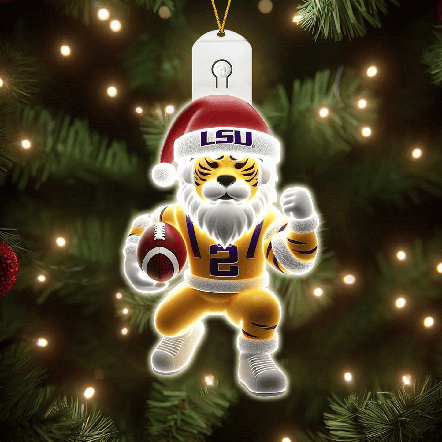 LSU 2025 Acrylic Christmas Tree Topper & Ornament Bundle - Exclusive Festive Fan Collectible Gift Set