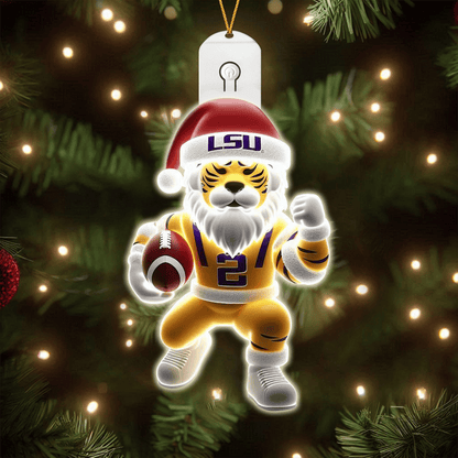 LSU 2025 Acrylic Christmas Tree Topper & Ornament Bundle - Exclusive Festive Fan Collectible Gift Set