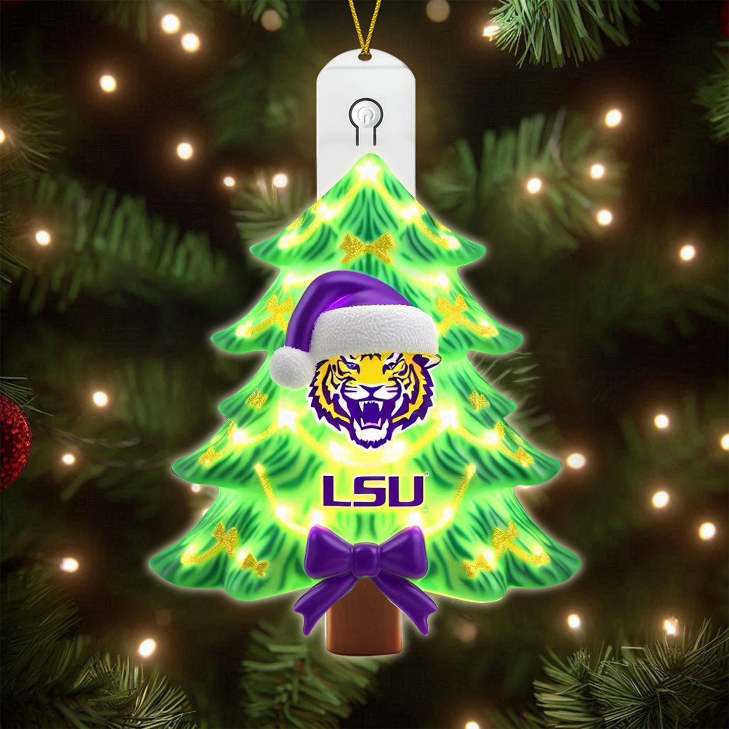 LSU 2025 Acrylic Christmas Tree Topper & Ornament Bundle - Exclusive Festive Fan Collectible Gift Set