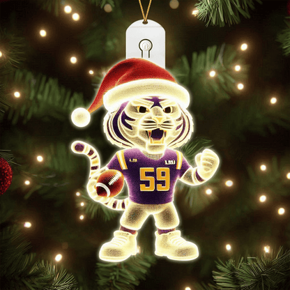 LSU 2025 Acrylic Christmas Tree Topper & Ornament Bundle - Exclusive Festive Fan Collectible Gift Set