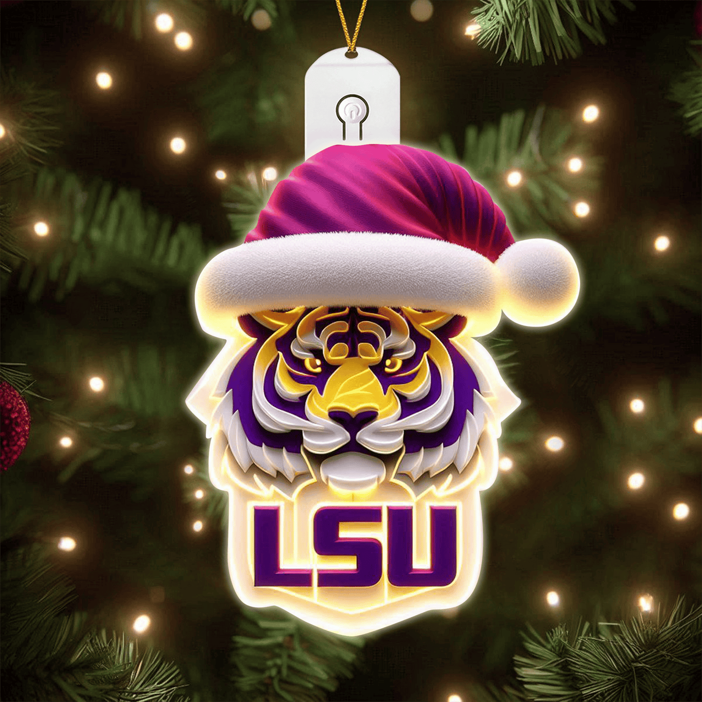LSU 2025 Acrylic Christmas Tree Topper & Ornament Bundle - Exclusive Festive Fan Collectible Gift Set