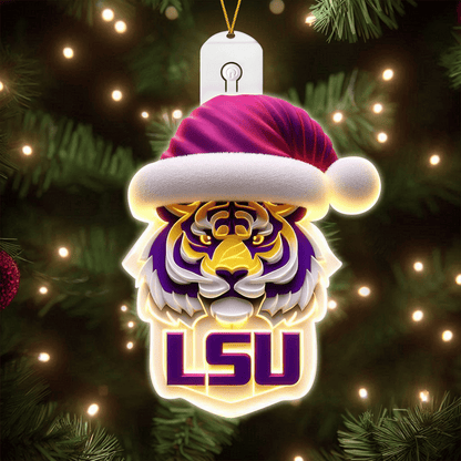 LSU 2025 Acrylic Christmas Tree Topper & Ornament Bundle - Exclusive Festive Fan Collectible Gift Set