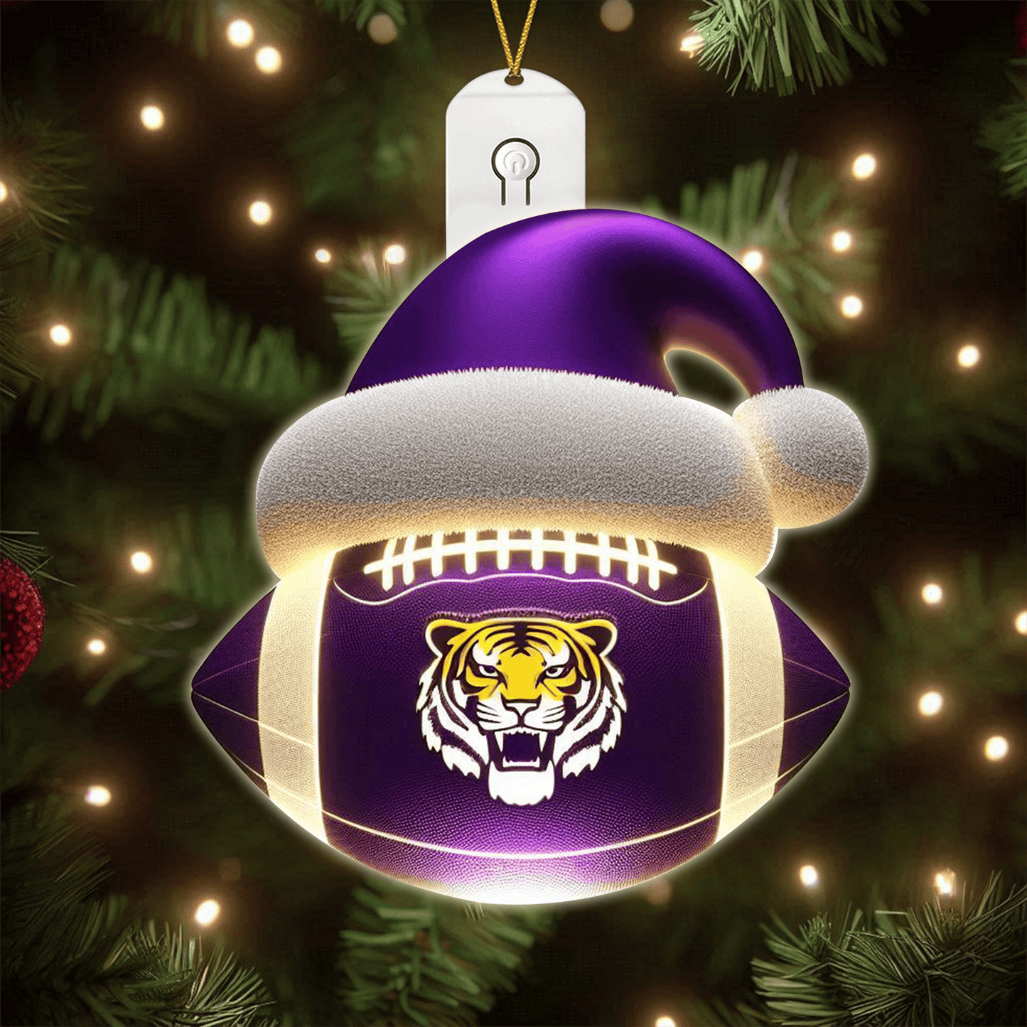 LSU 2025 Acrylic Christmas Tree Topper & Ornament Bundle - Exclusive Festive Fan Collectible Gift Set