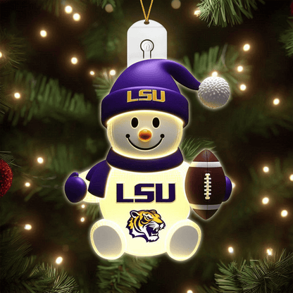 LSU 2025 Acrylic Christmas Tree Topper & Ornament Bundle - Exclusive Festive Fan Collectible Gift Set