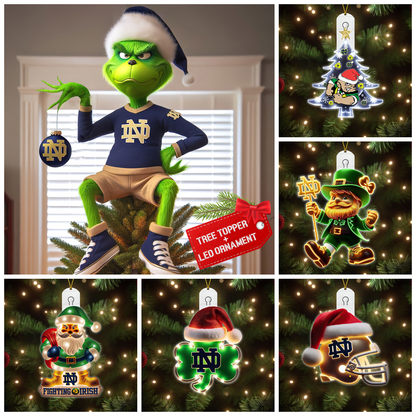 NDFI 2025 Acrylic Christmas Tree Topper & Ornament Bundle - Exclusive Festive Fan Collectible Gift Set