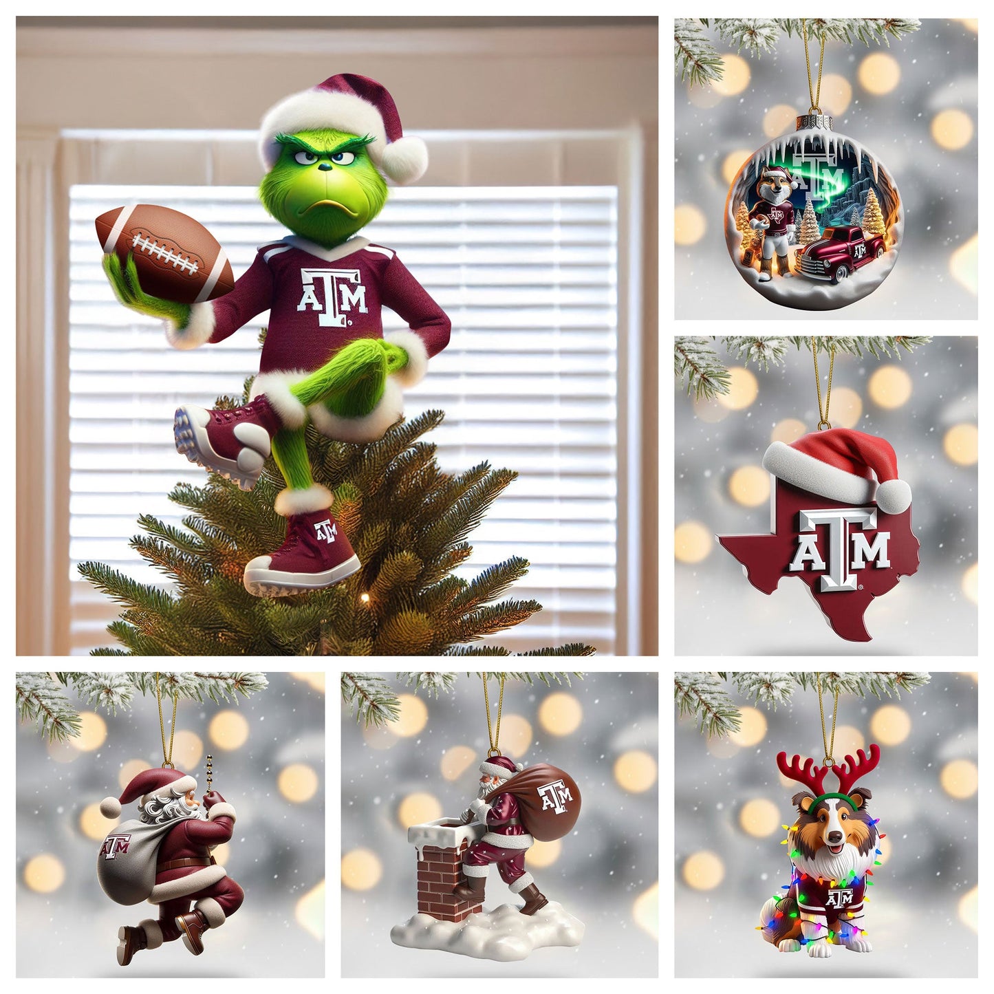 TAMA 2025 Acrylic Christmas Tree Topper & Ornament Bundle - Exclusive Festive Fan Collectible Gift Set