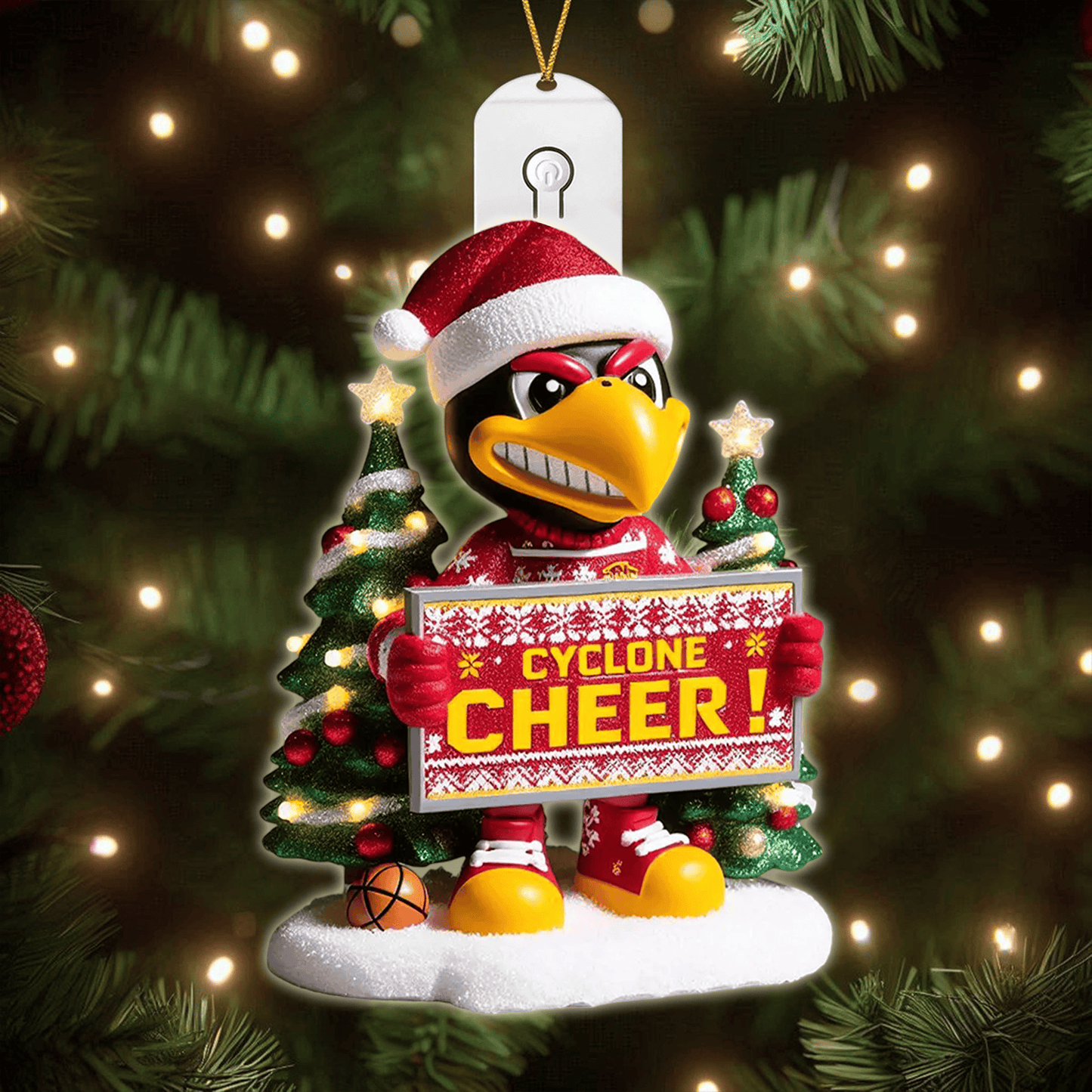 ISC 2025 Acrylic Christmas Tree Topper & Ornament Bundle - Exclusive Festive Fan Collectible Gift Set