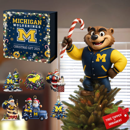 MWR 2025 Acrylic Christmas Tree Topper & Ornament Bundle - Exclusive Festive Fan Collectible Gift Set