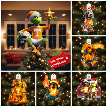 TNV 2025 Acrylic Christmas Tree Topper & Ornament Bundle - Exclusive Festive Fan Collectible Gift Set