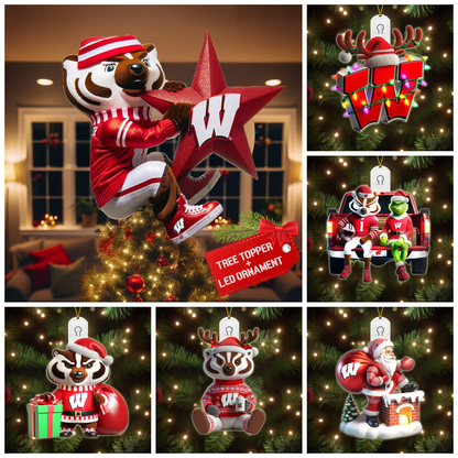 WBG 2025 Acrylic Christmas Tree Topper & Ornament Bundle - Exclusive Festive Fan Collectible Gift Set