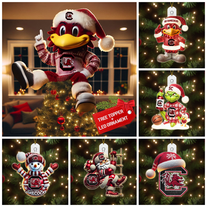 SCG 2025 Acrylic Christmas Tree Topper & Ornament Bundle - Exclusive Festive Fan Collectible Gift Set