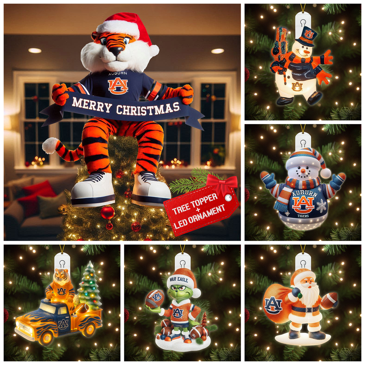 ABTG 2025 Acrylic Christmas Tree Topper & Ornament Bundle - Exclusive Festive Fan Collectible Gift Set