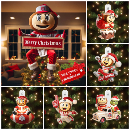OSB 2025 Acrylic Christmas Tree Topper & Ornament Bundle - Exclusive Festive Fan Collectible Gift Set