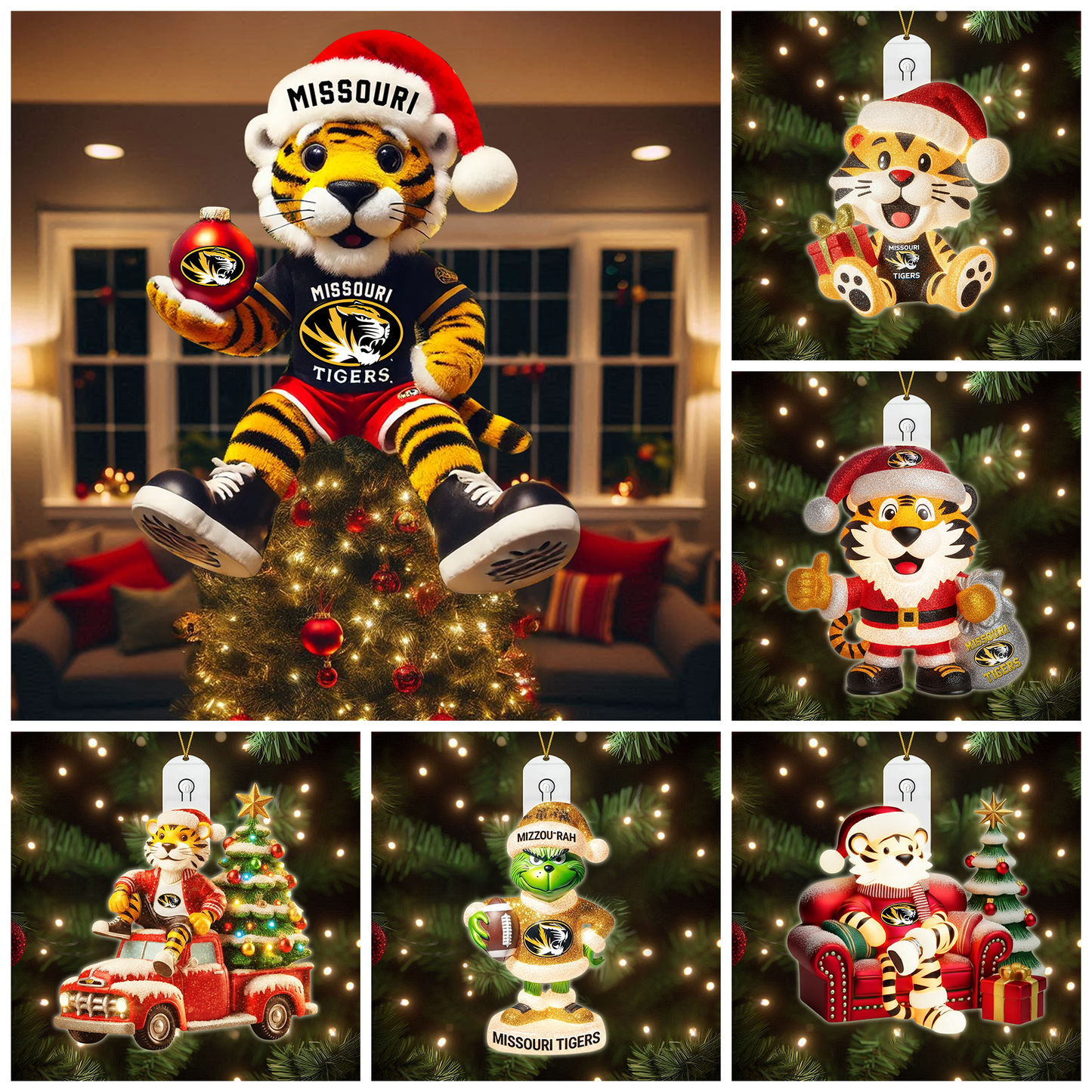 MSTG 2025 Acrylic Christmas Tree Topper & Ornament Bundle - Exclusive Festive Fan Collectible Gift Set