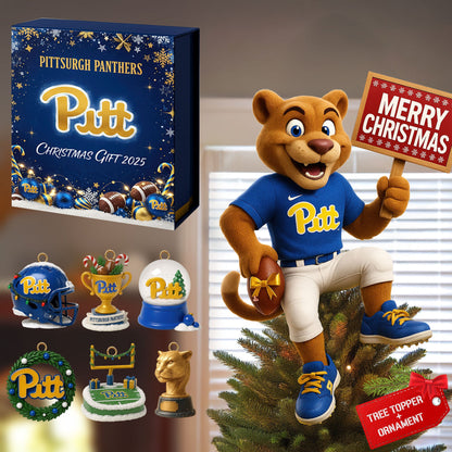 PITTS 2025 Acrylic Christmas Tree Topper & Ornament Bundle - Exclusive Festive Fan Collectible Gift Set