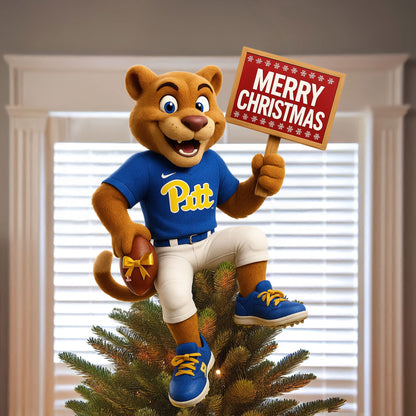 PITTS 2025 Acrylic Christmas Tree Topper & Ornament Bundle - Exclusive Festive Fan Collectible Gift Set