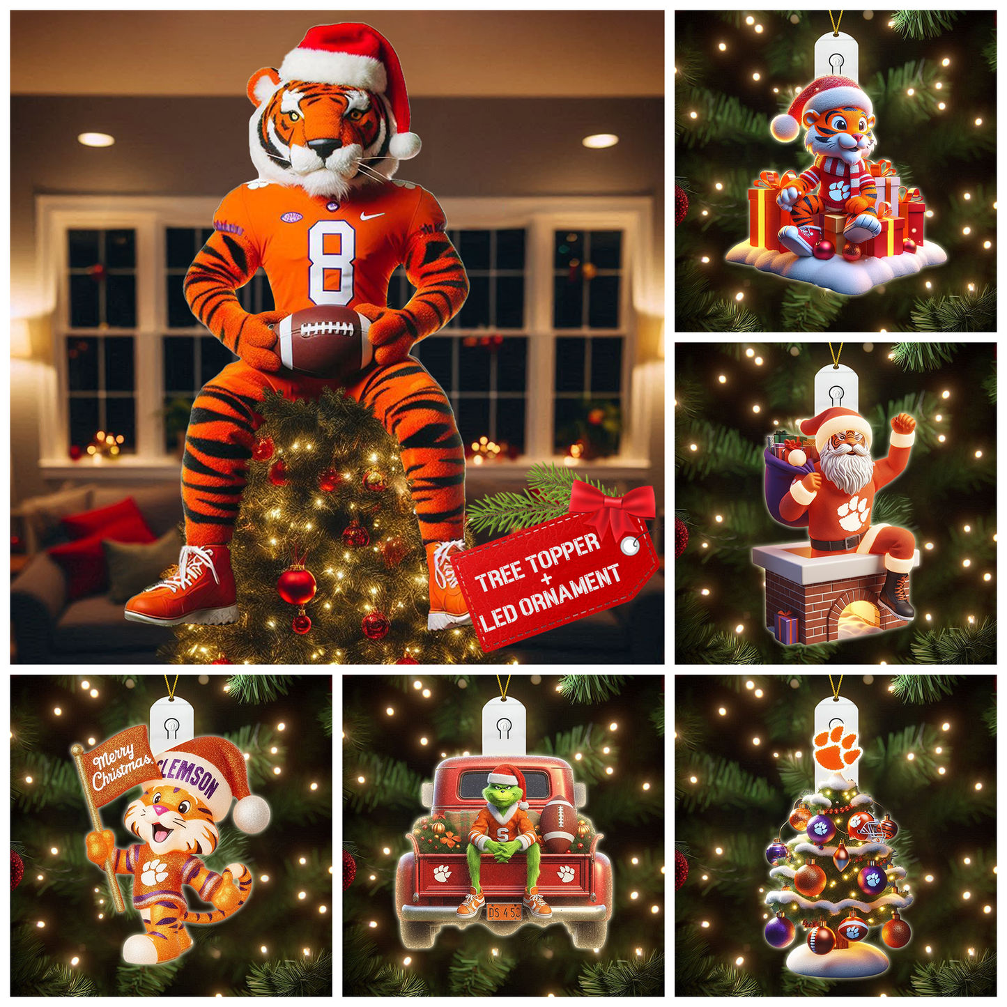 CTFB 2025 Acrylic Christmas Tree Topper & Ornament Bundle - Exclusive Festive Fan Collectible Gift Set