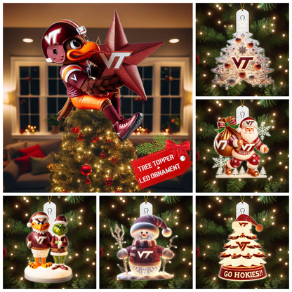 VTH 2025 Acrylic Christmas Tree Topper & Ornament Bundle - Exclusive Festive Fan Collectible Gift Set