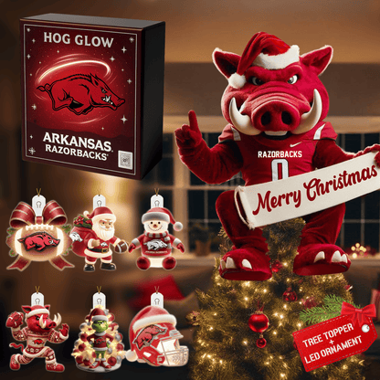 AKR 2025 Acrylic Christmas Tree Topper & Ornament Bundle - Exclusive Festive Fan Collectible Gift Set