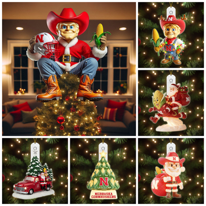 NCH 2025 Acrylic Christmas Tree Topper & Ornament Bundle - Exclusive Festive Fan Collectible Gift Set
