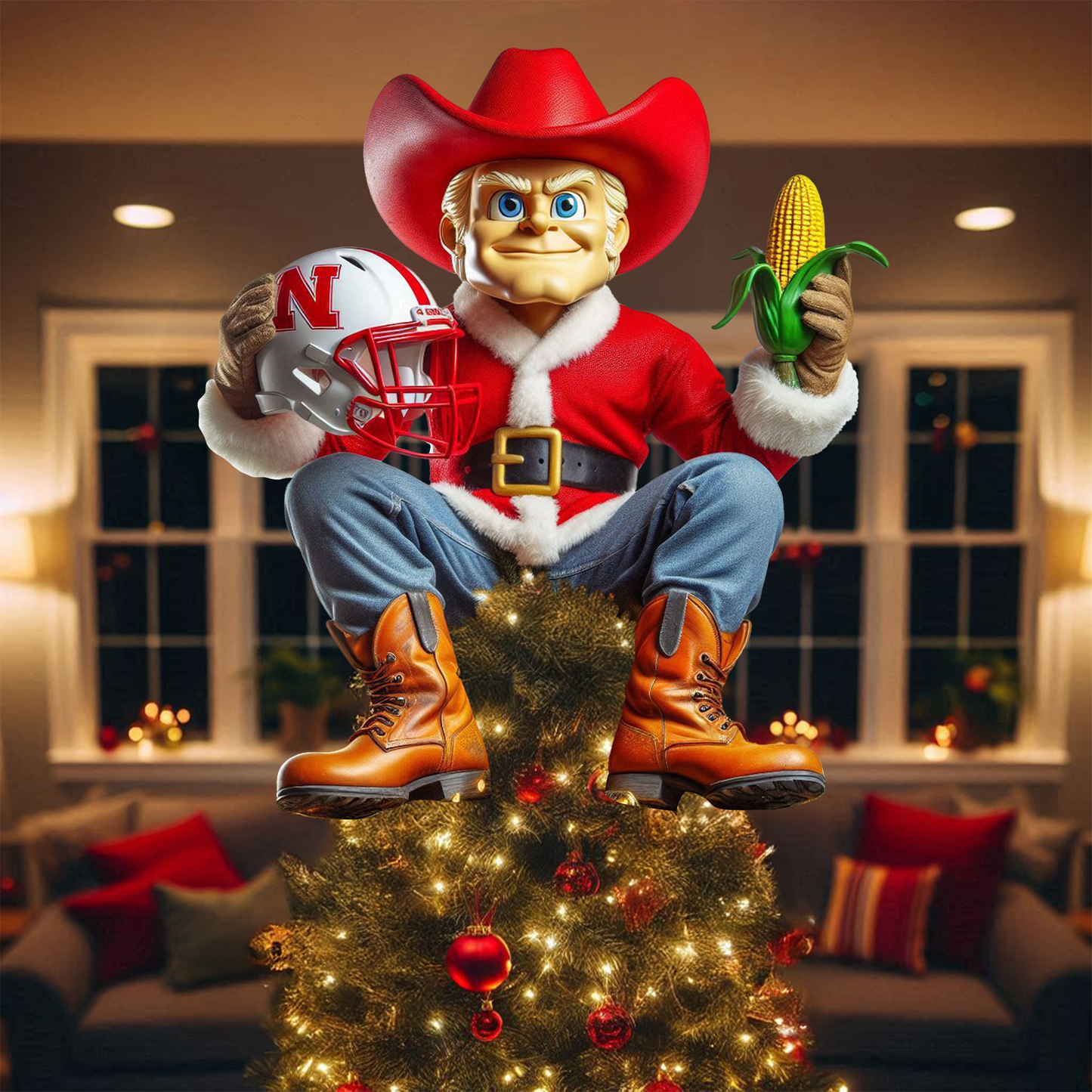 NCH 2025 Acrylic Christmas Tree Topper & Ornament Bundle - Exclusive Festive Fan Collectible Gift Set