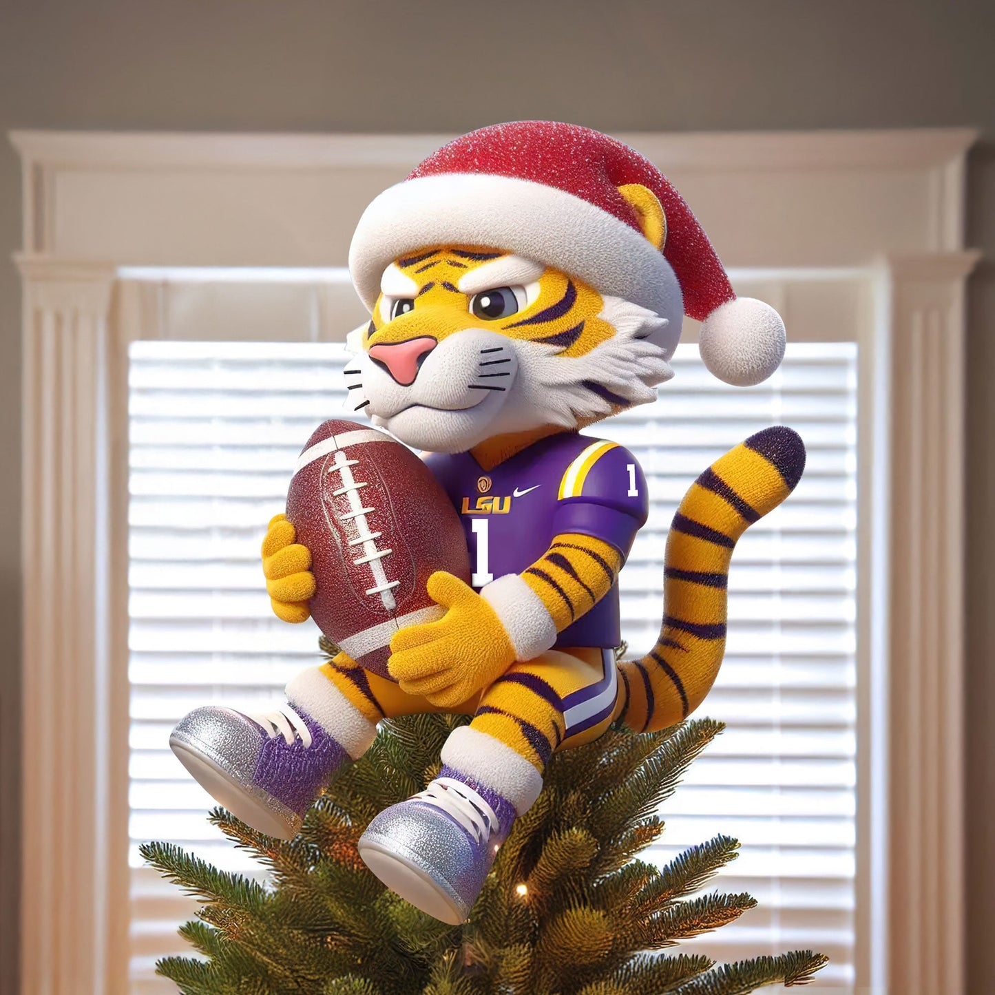LSU 2025 Acrylic Christmas Tree Topper & Ornament Bundle - Exclusive Festive Fan Collectible Gift Set