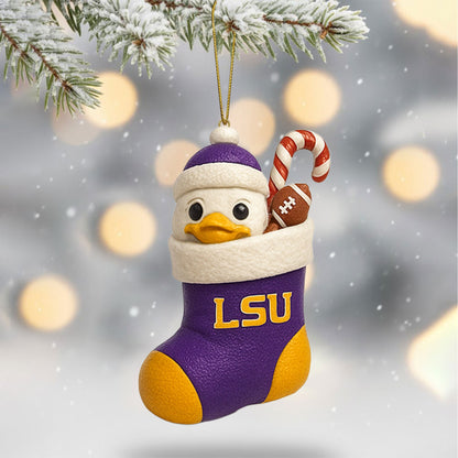 LSU 2025 Acrylic Christmas Tree Topper & Ornament Bundle - Exclusive Festive Fan Collectible Gift Set